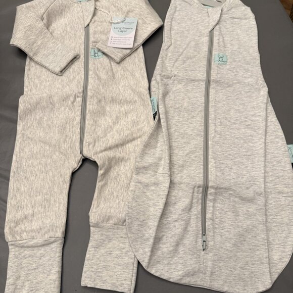 organic cotton baby pajama and swaddle bundle - Picture 2 of 7